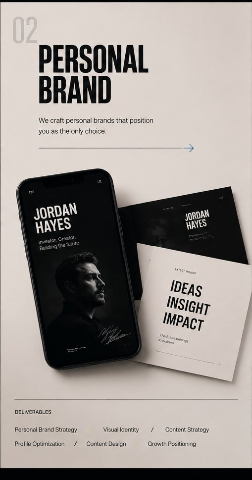 Personal brand — positioning, content, growth