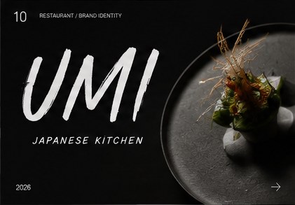 UMI Japanese Kitchen — restaurant brand identity